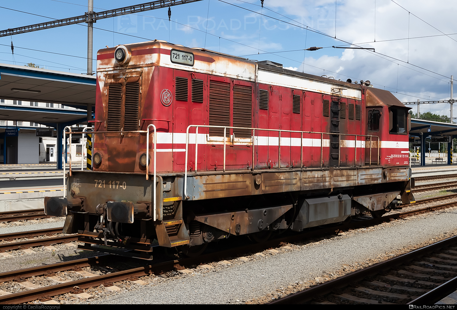 ČKD T 458.1 (721) - 721 117-0 operated by Železničná Spoločnost' Slovensko, a.s. #ZeleznicnaSpolocnostSlovensko #ckd #ckd721 #ckdt4581 #hektor #locomotive721 #locomotivet4581 #velkyhektor #zssk
