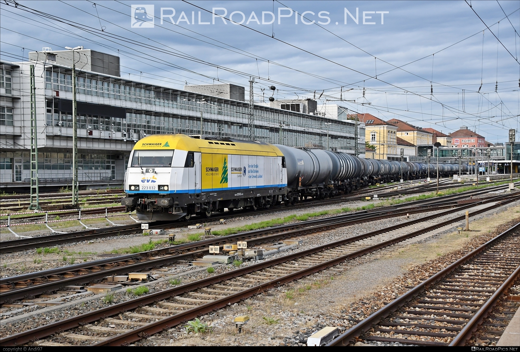 Siemens ER20 - 223 032 operated by Eisenbahnen und Verkehrsbetriebe Elbe-Weser #er20 #er20hercules #eurorunner #evb #gatx #hercules #kesselwagen #siemens #siemenser20 #siemenser20hercules #siemenseurorunner #siemenshercules #tankwagon