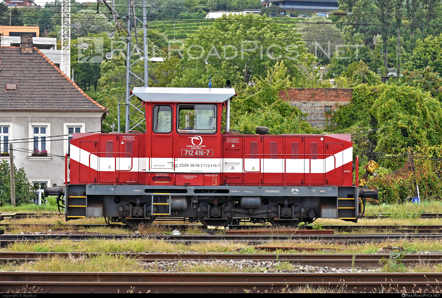 ŽOS Zvolen Class 712 - 712 416-7 operated by Železničná Spoločnost' Slovensko, a.s. #ZeleznicnaSpolocnostSlovensko #locomotive712 #zoszvolen #zoszvolen712 #zssk