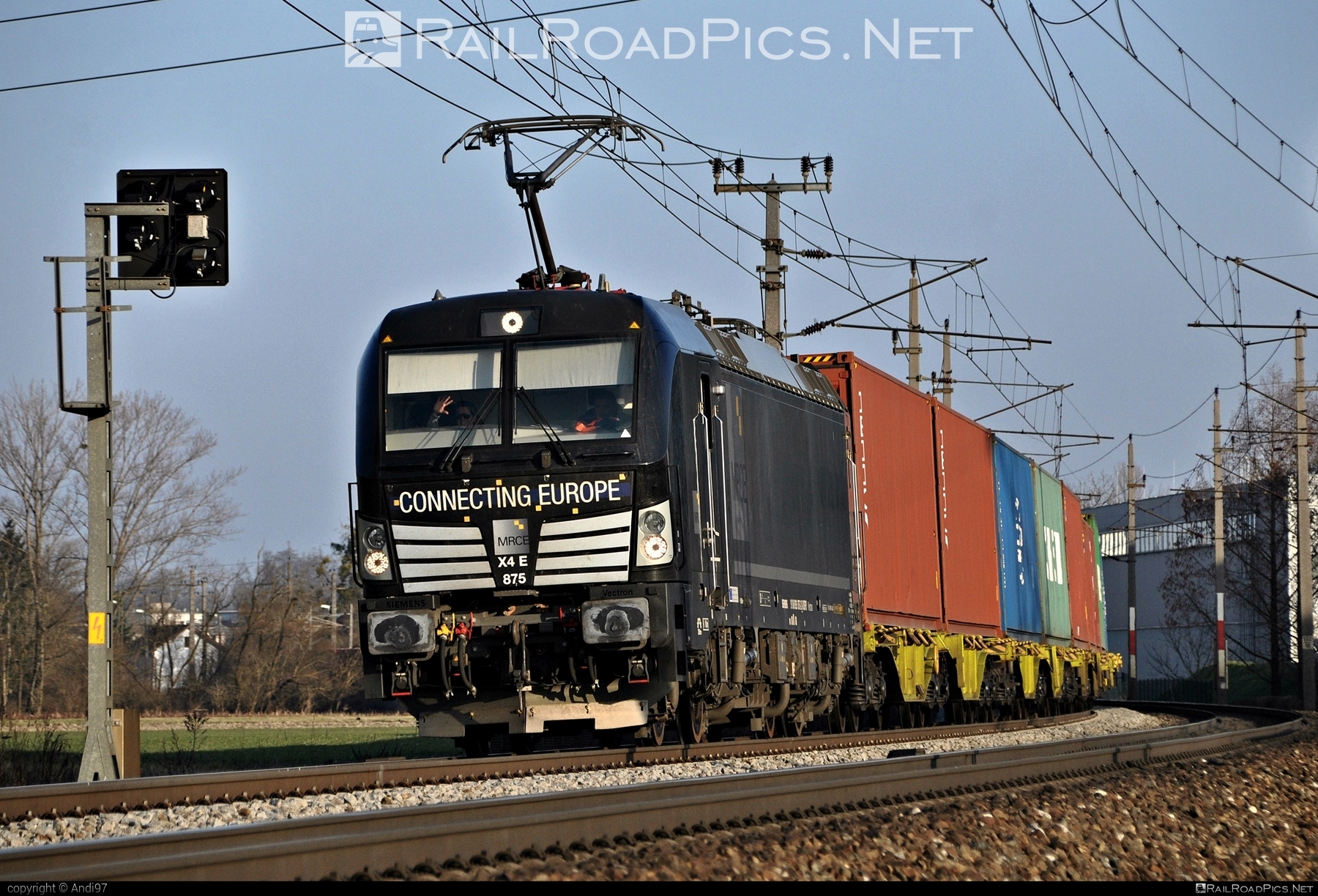 Siemens Vectron AC - 193 875 operated by Wiener Lokalbahnen Cargo GmbH #container #dispolok #flatwagon #greetings #mitsuirailcapitaleurope #mitsuirailcapitaleuropegmbh #mrce #siemens #siemensVectron #siemensVectronAC #vectron #vectronAC #wienerlokalbahnencargo #wienerlokalbahnencargogmbh #wlc