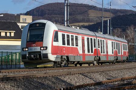 ŽOS Vrútky Class 861.0 - 861 010-1 operated by Železničná Spoločnost' Slovensko, a.s.