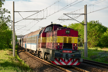ČKD T 457 (730) - 730 639-2 operated by Moravská železnični s.r.o.