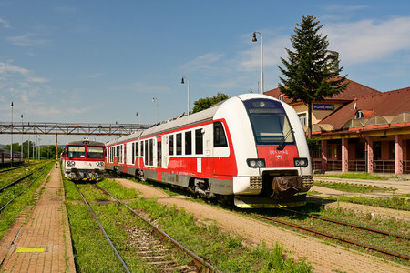 ŽOS Vrútky Class 861.0 - 861 019-2 operated by Železničná Spoločnost' Slovensko, a.s.