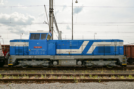 ŽOS Zvolen Class 736 - 736 024-1 operated by Železničná Spoločnost' Cargo Slovakia a.s.
