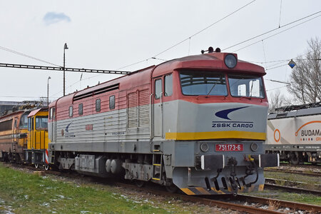 ČKD T 478.1 (751) - 751 173-6 operated by Železničná Spoločnost' Cargo Slovakia a.s.