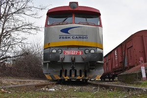 ČKD T 478.1 (751) - 751 077-9 operated by Železničná Spoločnost' Cargo Slovakia a.s.