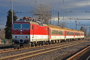 Škoda 69Er - 362 010-1 operated by Železničná Spoločnost' Slovensko, a.s.