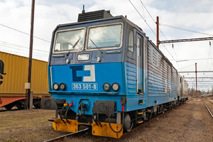 Škoda 71Em - 363 501-8 operated by ČD Cargo, a.s.