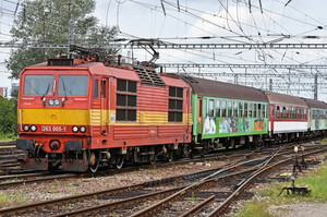 Škoda 70E - 263 005-1 operated by Železničná Spoločnost' Slovensko, a.s.