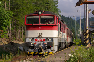 ČKD T 478.4 (754) - 754 082-6 operated by Železničná Spoločnost' Slovensko, a.s.