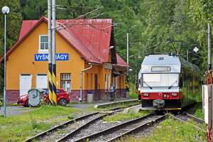 GTW Vysoké Tatry Class 425.95 - 425 956-0 operated by Železničná Spoločnost' Slovensko, a.s.