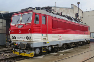 ŽOS Vrútky Class 361.1 - 361 109-2 operated by Železničná Spoločnost' Slovensko, a.s.