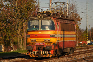 Škoda 47E - 240 030-7 operated by Železničná Spoločnost' Slovensko, a.s.