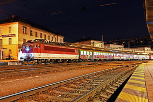 ŽOS Vrútky Class 361.1 - 361 105-0 operated by Železničná Spoločnost' Slovensko, a.s.