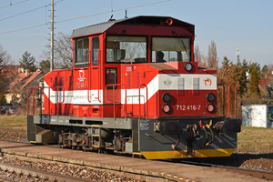 ŽOS Zvolen Class 712 - 712 416-7 operated by Železničná Spoločnost' Slovensko, a.s.
