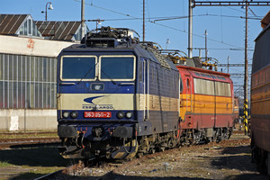 Škoda 69E - 363 090-2 operated by Železničná Spoločnost' Cargo Slovakia a.s.
