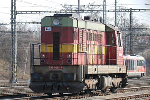 ČKD T 466.2 (742) - 742 405-4 operated by ČD Cargo, a.s.