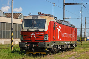 Siemens Vectron MS - 383 109-6 operated by Železničná Spoločnost' Slovensko, a.s.