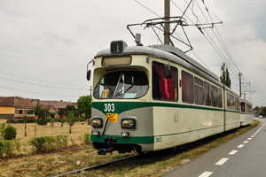 Düwag GT6 - 303 operated by Compania de Transport Public Arad