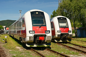 ŽOS Vrútky Class 861.0 - 861 030-9 operated by Železničná Spoločnost' Slovensko, a.s.