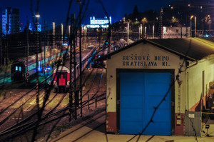 Bratislava-Hlavné locomotive depot location overview