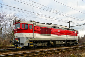 ŽOS Zvolen Class 757 - 757 013-8 operated by Železničná Spoločnost' Slovensko, a.s.