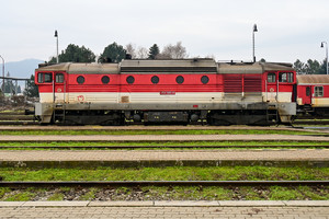 ČKD T 478.4 (754) - 754 085-9 operated by Železničná Spoločnost' Slovensko, a.s.