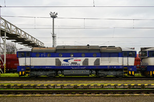 ŽOS Zvolen Class 756 - 756 002-2 operated by Železničná Spoločnost' Cargo Slovakia a.s.