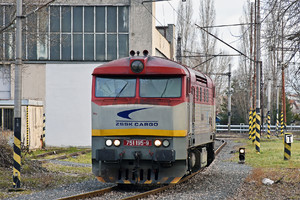 ČKD T 478.1 (751) - 751 195-9 operated by Železničná Spoločnost' Cargo Slovakia a.s.