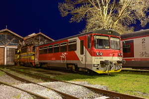 ŽOS Zvolen Class 812 - 812 028-3 operated by Železničná Spoločnost' Slovensko, a.s.