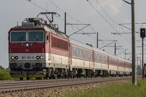 ŽOS Vrútky Class 361.1 - 361 101-9 operated by Železničná Spoločnost' Slovensko, a.s.