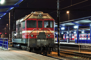 ČKD T 458.1 (721) - 721 131-1 operated by Železničná Spoločnost' Slovensko, a.s.