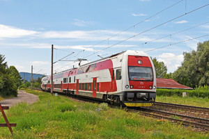 Škoda 4Ev - 671 004-0 operated by Železničná Spoločnost' Slovensko, a.s.