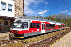 GTW Vysoké Tatry Class 425.95 - 425 958-6 operated by Železničná Spoločnost' Slovensko, a.s.