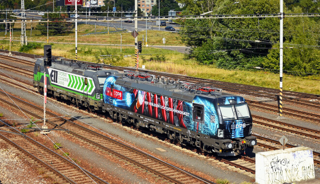 EISENBAHN 鉄道 WIDE GRAPHICS 1293 905 - Siemens Vectron MS operated by DPB Rail Infra Service